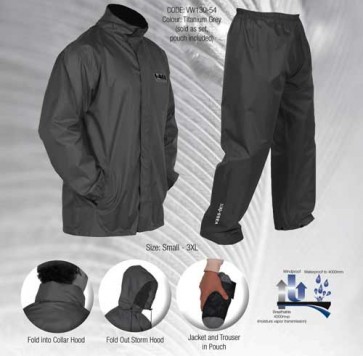 Vass-Tex Lightweight Packaway Jacket and Trouser Set