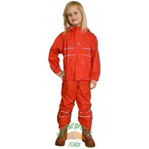 DISCONTINUED Elka Childrens Waterproof Suit in Red LIMITED STOCK